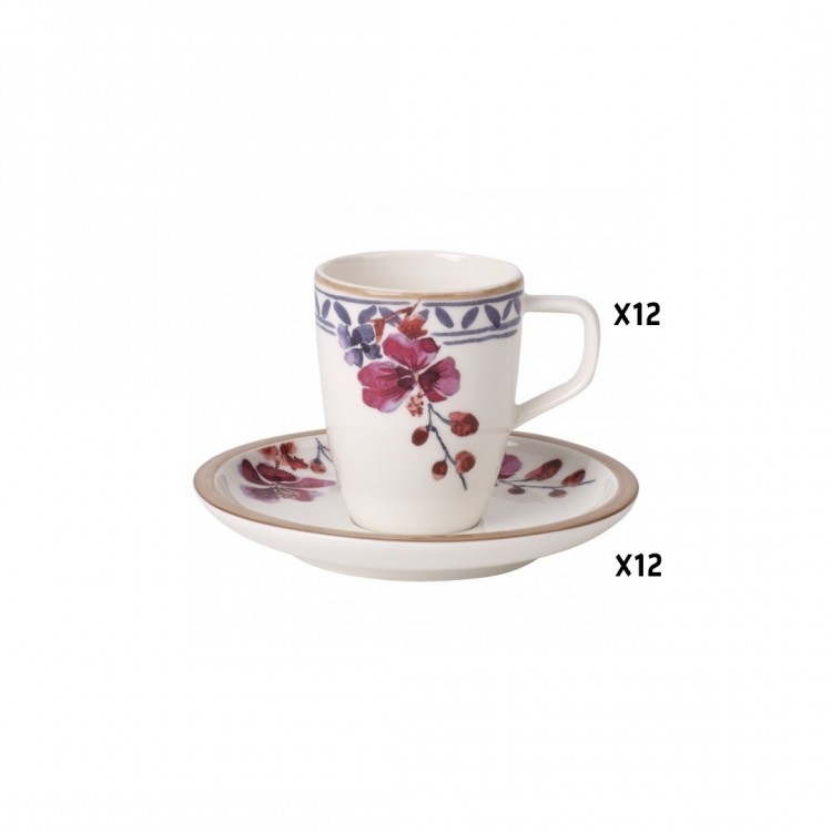 Servizio 24 pezzi Tazzina + Piattino VILLEROY & BOCH