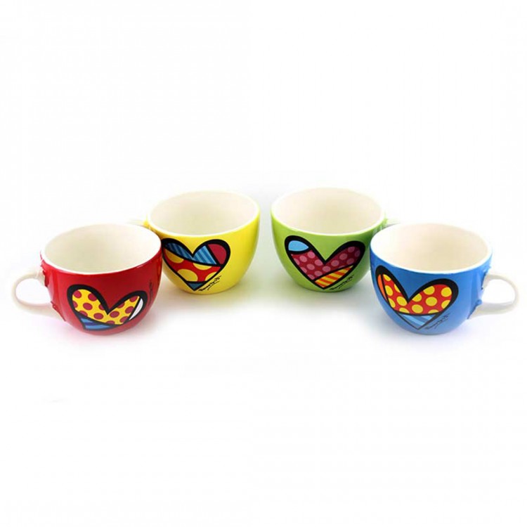 Set 4 tazze da colazione BRITTO